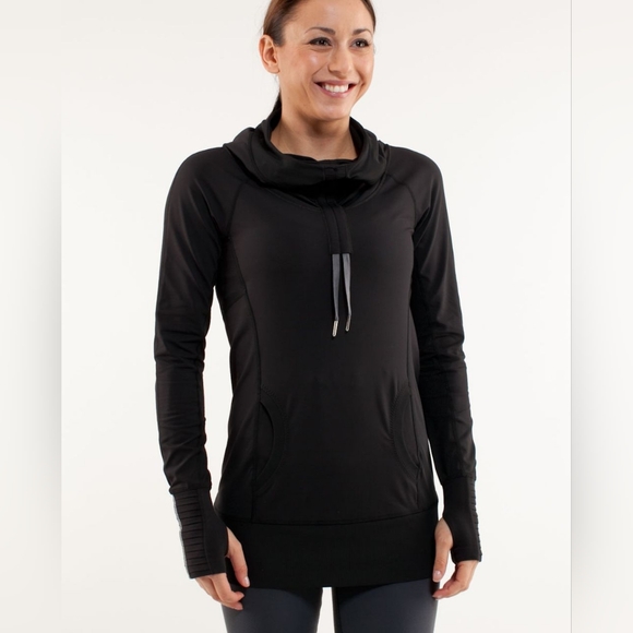 lululemon athletica Tops - Lululemon Run stay on course pullover women's size 4 black